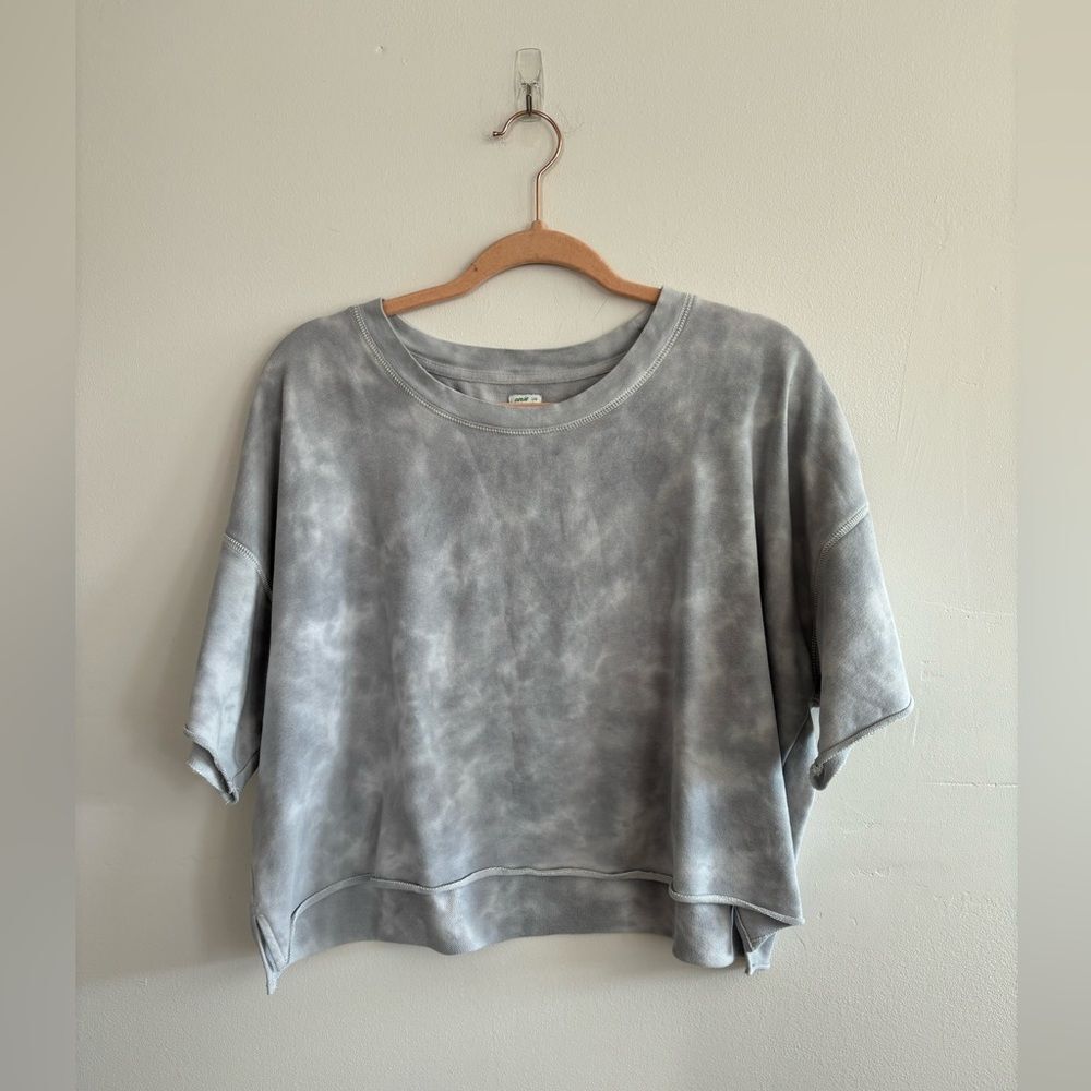 Aerie Gray Tie-Dye Women's Top